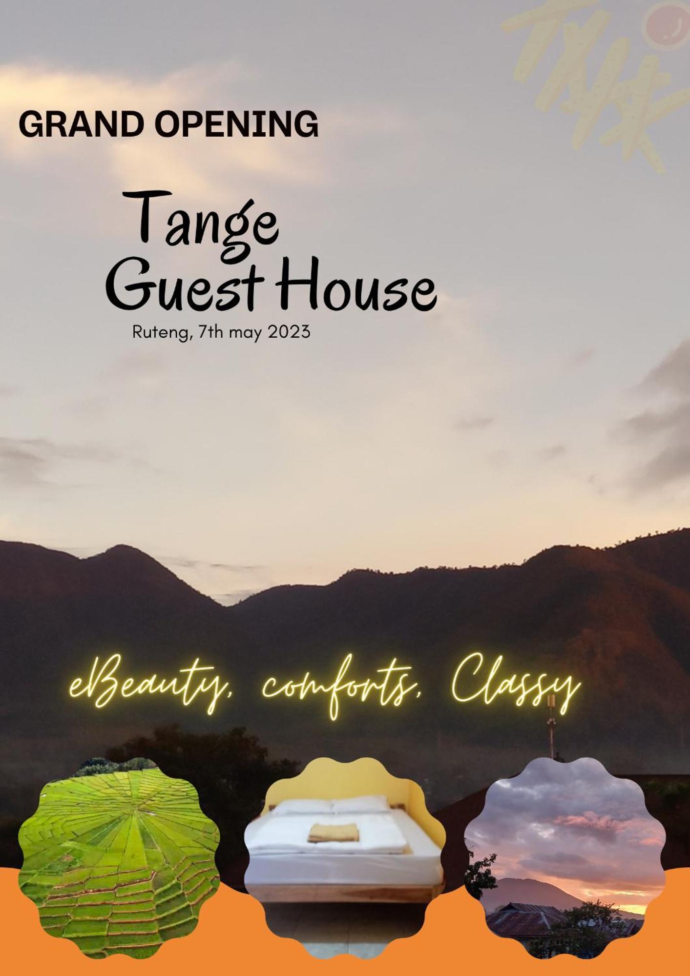 Tange Guest House Ruteng Exterior foto